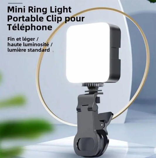 Mini Ring Light Portable clip pour téléphone